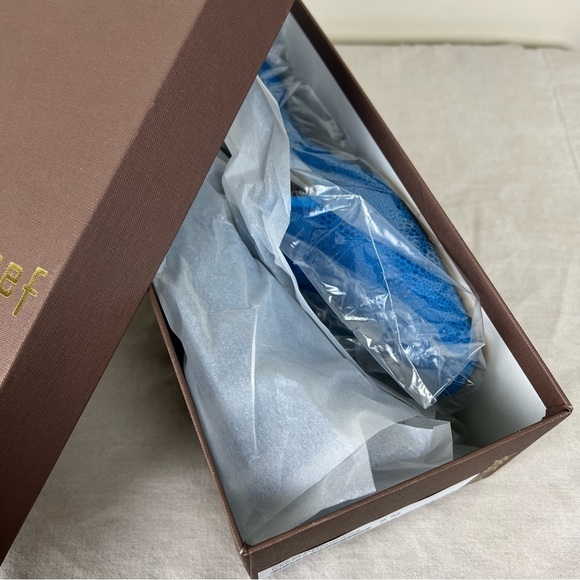 Jon Josef | Pluto Karina Turquesa Texture Flat Loafers Turquoise Blue | 8 - Picture 7 of 7